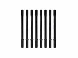 Black motorcycle axle bolts for Revelry Motorcycles custom bike builds.