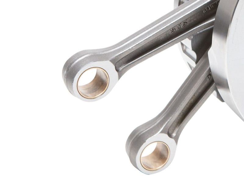High-performance motorcycle connecting rods for optimal engine performance.