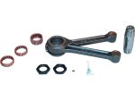 Crankshaft assembly with bearings and oil seal for motorcycle engine repair.