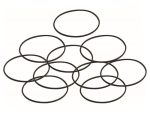 O-ring seals for motorcycle maintenance and repair, high-quality rubber gasket components.