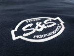 Proven S&S Motorcycle Apparel logo on black fabric, stylish and durable rev-head clothing.