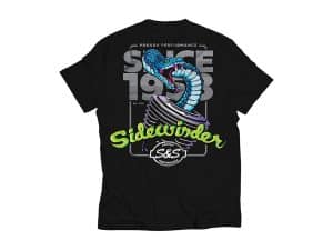 Vibrant design T-shirt with snake graphic, streetwear style, perfect for motorcycle enthusiasts and casual wear.