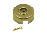 Gold motorcycle wheel bearing with bolt for Revelry Motorcycles.