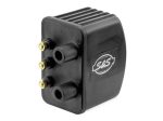 Ignition Coil - Black. Fits Big Twin 1970-1999 & Sportster 1971-2003 Models with Upgraded Single Fire Ignition.