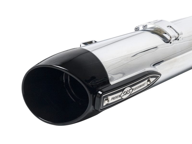 High-performance motorcycle exhaust system from Revelry Cycles, perfect for custom bike builds and upgrades.