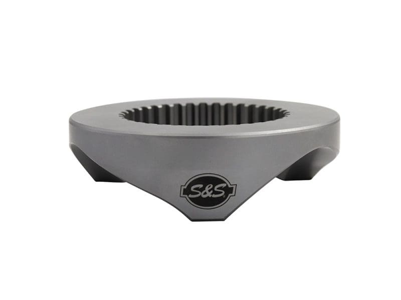 Lightweight motorcycle sprocket for Harley Davidson bikes, durable and corrosion-resistant.