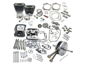 124ci Hot Set Up Kit with 91cc S&S Cylinder Heads - Black. Fits Dyna 2006-2017 & Touring Models 2008-2016.