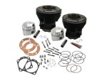 2. High-performance motorcycle engine parts including pistons, cylinders, and gaskets.
