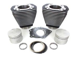 V-twin motorcycle engine components, pistons, cylinders and gaskets for Harley Davidson bikes.