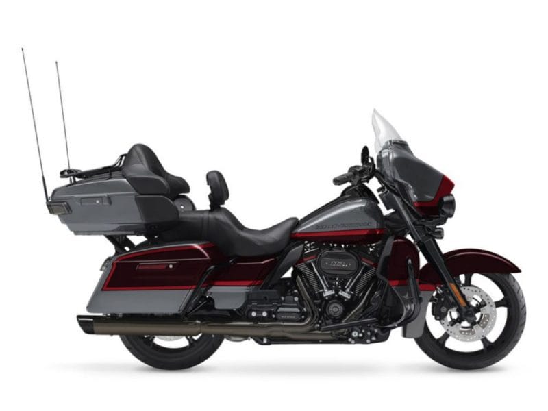 4in. Stout Slip-On Mufflers. Fits CVO Touring 2018-2022 Luxury touring motorcycle with advanced features from Revelry Motorcycles in Australia.