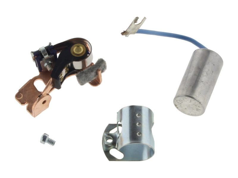Points & Condenser Kit. Fits Big Twin 1970-1978 & Sportster 1971-1978. High-performance motorcycle ignition coil and electrical components for Revelry Motorcycles.