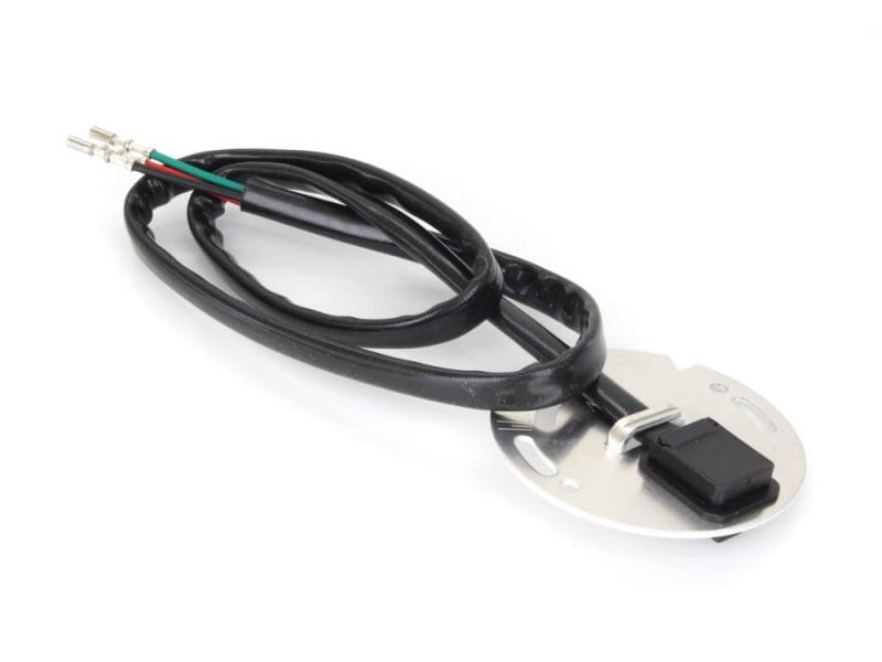 High-performance motorcycle sensor with wiring harness for Revelry motorcycles.