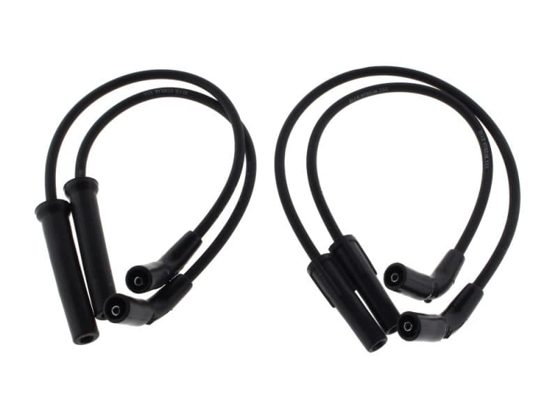 Spark Plug Wire Set - Black. Fits Sportster 1200S 1998-2003. Heavy-duty black motorcycle spark plug wires for Revelry Motorcycles, durability and high performance.