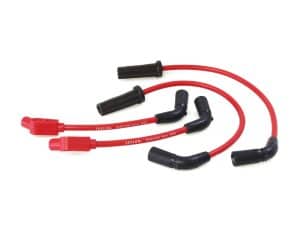 High-performance motorcycle spark plug wires from Revelry Motorcycles, designed for optimal engine performance.