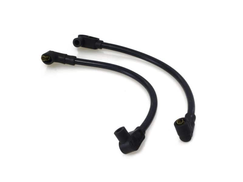 Ignition coil lead wires for motorcycle engine parts.