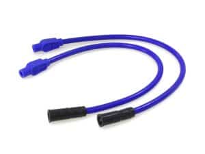 Silicone spark plug lead wires for motorcycle engine ignition systems.