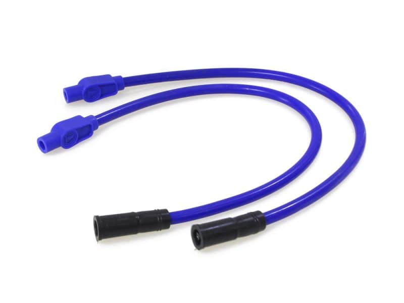 Silicone spark plug lead wires for motorcycle engine ignition systems.