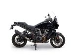 Premium black adventure motorcycle with high-performance engine and durable design for touring and off-road riding.