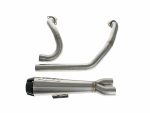 Comp-S 2-into-1 Exhaust - Stainless Steel with Carbon Fiber End Cap. Fits Indian Cruiser 2022up