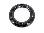 High-performance motorcycle clutch cover for Revelry Cycles and Trail, durable black finish.