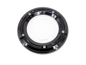 High-quality motorcycle clutch cover, black anodised finish, for Yamaha bikes, durable and reliable.