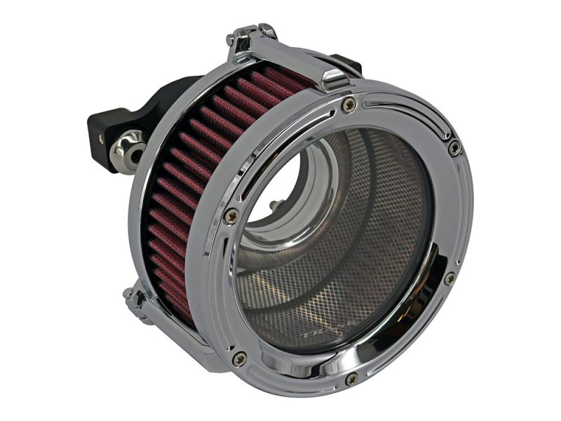 High-performance motorcycle air filter for Revelry Motorcycles, enhancing engine airflow and power.