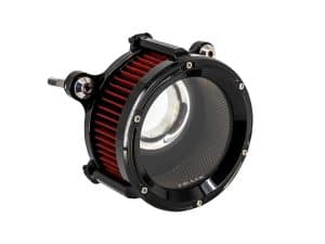 High-performance motorcycle air filter for Revelry Motorcycles, optimising engine airflow and power.