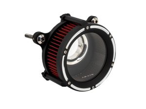 High-performance motorcycle air filter, suitable for custom motorcycle builds and upgrades.