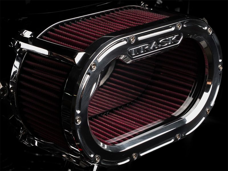 High-performance motorcycle air filter; enhances engine airflow and power.