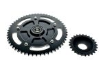 High-performance motorcycle sprockets and chain component set for Revelry Motorcycles enthusiasts.