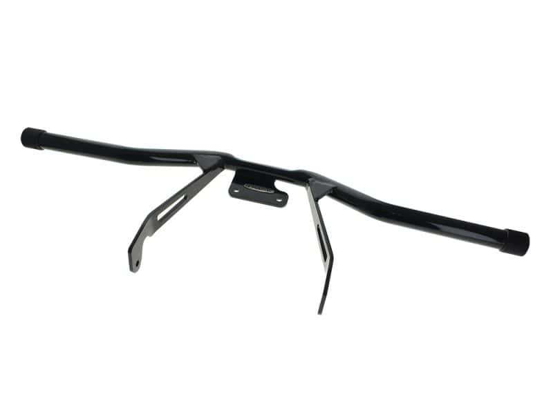 Assault Front Crashbar - Gloss Black. Fits Touring 2018-2023. Lightweight motorcycle handlebar with ergonomic design for Revelry Motorcycles.