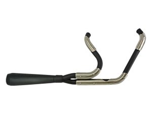Assault 2-into-1 Exhaust - Black. Fits Heritage Classic, Sport Glide and Low Rider ST 2018-2024