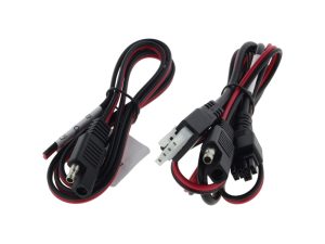 Flexible black and red motorcycle wiring harness for Revelry Motorcycle electrical systems.