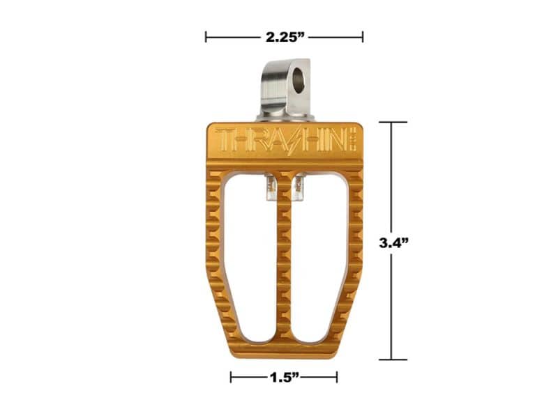 Lightweight aluminium motorcycle clutch lever with Thru-Hin branding - perfect for Revelry Motorcycles.