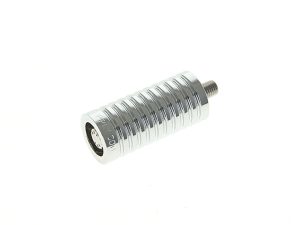 High-quality motorcycle footpeg with chrome finish for durability and style.