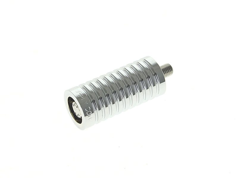 High-quality motorcycle footpeg with chrome finish for durability and style.