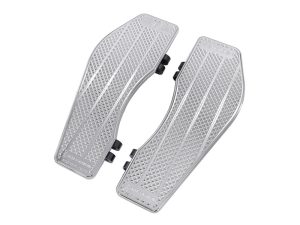 Bagger Rider Floorboards - Chrome. Fits Touring 1980up, FL Softail 1986-2017 & Dyna Switchback 2012-2016
