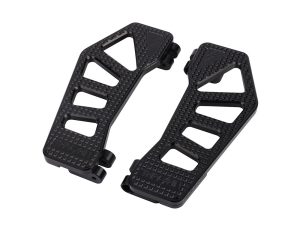 Black Apex Bagger Rider Floorboards. Fits Touring 1980up, FL Softail 1986-2017 & Dyna Switchback 2012-2016
