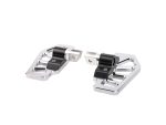 Aluminium motorcycle footpeg mounts for customisation and enhanced riding experience.