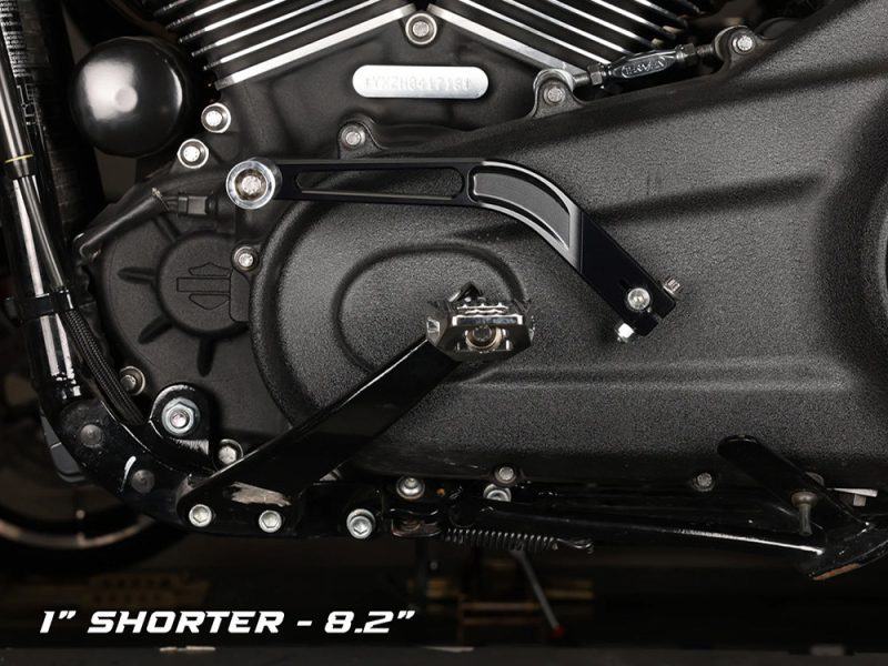 Excelsior Motorcycles engine close-up shot in black with metallic details.