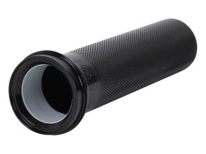 High-performance motorcycle grip from Revelry Motorcycles with textured rubber for superior grip and control.