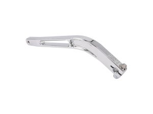 Chrome motorcycle footpeg extender for Revelry Motorcycles, durable and stylish accessory.