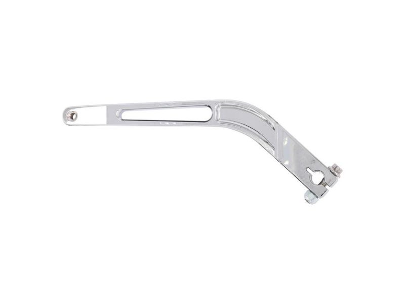Lightweight metal motorcycle brake arm for Revelry Motorcycles, durable and precise.