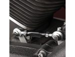 HRC motorcycle engine linkage part, close-up image of high-quality motorcycle component.