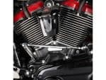 High-performance motorcycle engine components at Revelry Motorcycles, showcasing precision-engineered parts and rider gear.