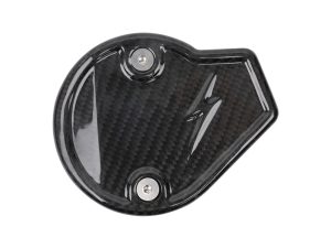 Lightweight carbon fibre motorcycle fuel cap by Revelry Motorcycles.