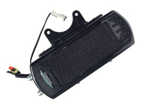 High-performance motorcycle radiator for cool engine temperatures, compatible with Revelry Motorcycles.