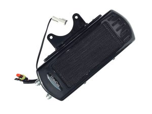 High-performance motorcycle radiator cooling fan for Revelry Motorcycles in Australia.