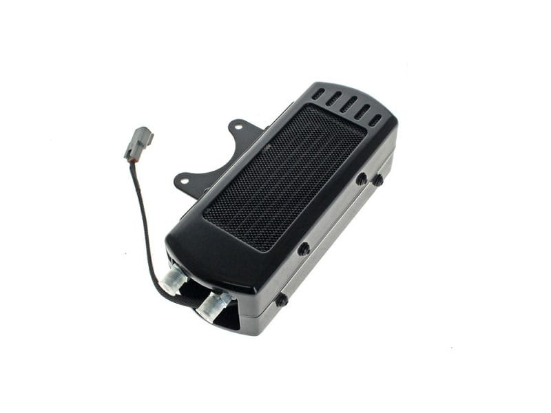 High-performance motorcycle radiator for Revelry Motorcycles.
