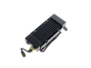 Aluminium motorcycle radiator for optimal cooling performance.